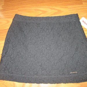5/$25 NWT Abercrombie Fitch Black Lace Mini Skirt Sz S